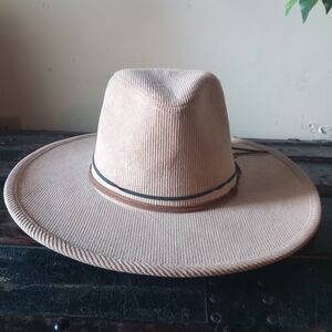 Tan Wide Brim Hat